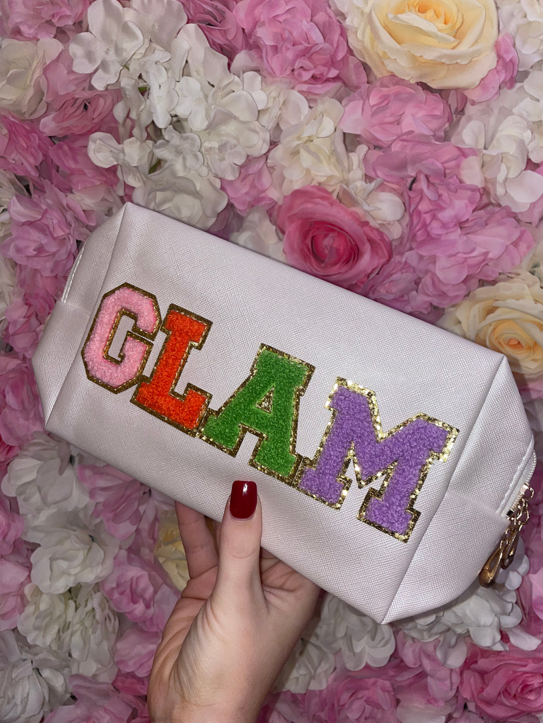 Glam felt makeup mini bag