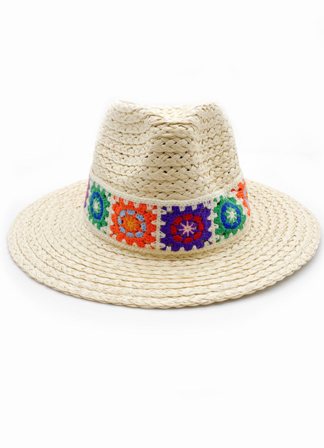 Cream fedora beach hat