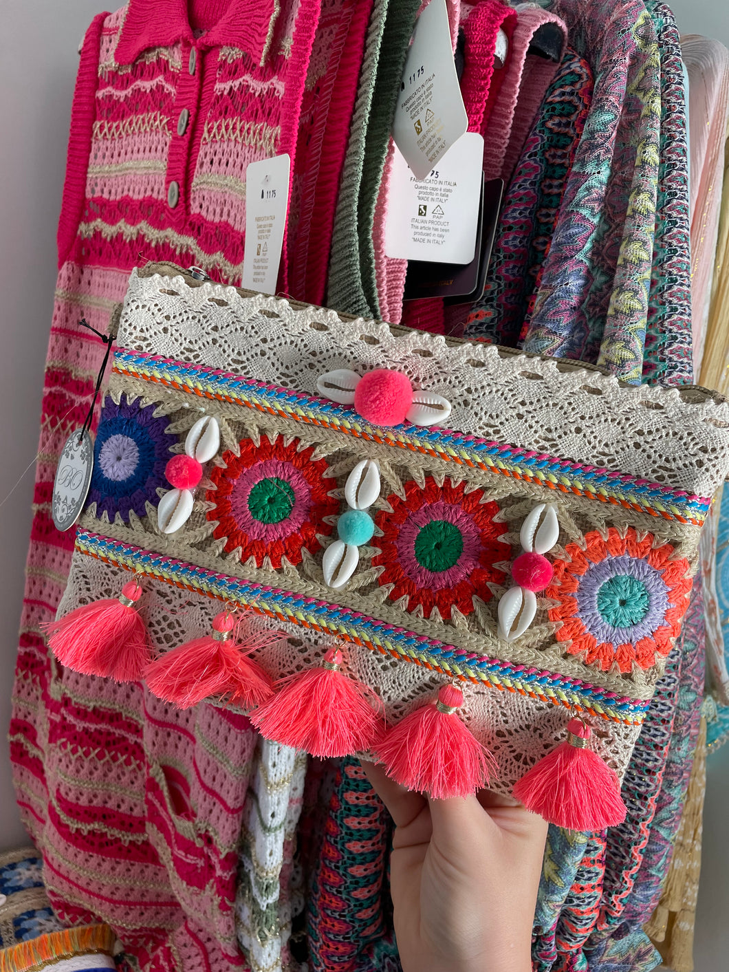 Crochet clutch/ shoulder bag