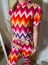 Load image into Gallery viewer, Pink zigzag loungewear

